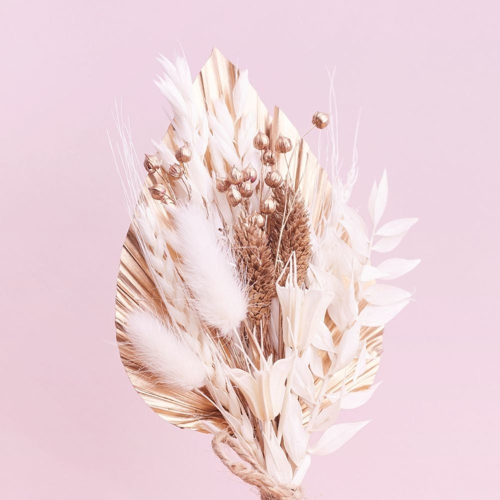 The Baked Studio Gold Palm Spear Bouquet