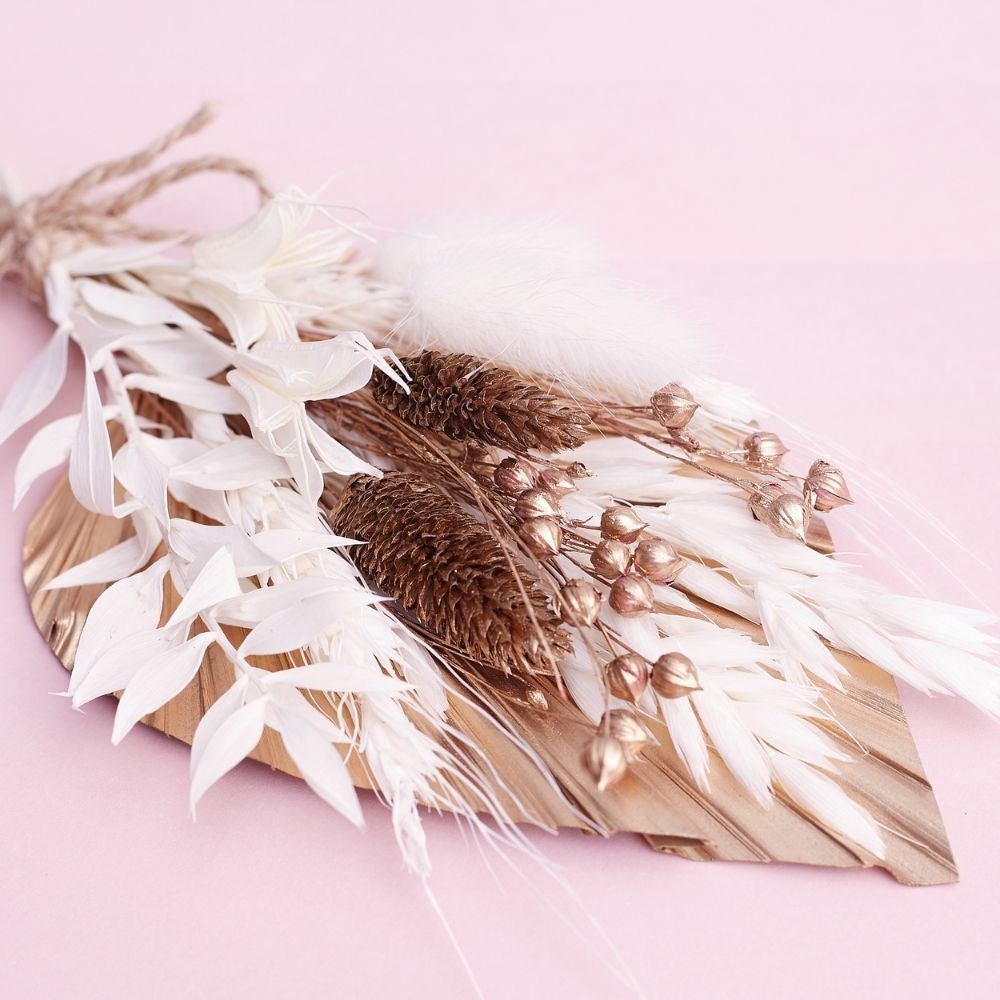 The Baked Studio Gold Palm Spear Bouquet