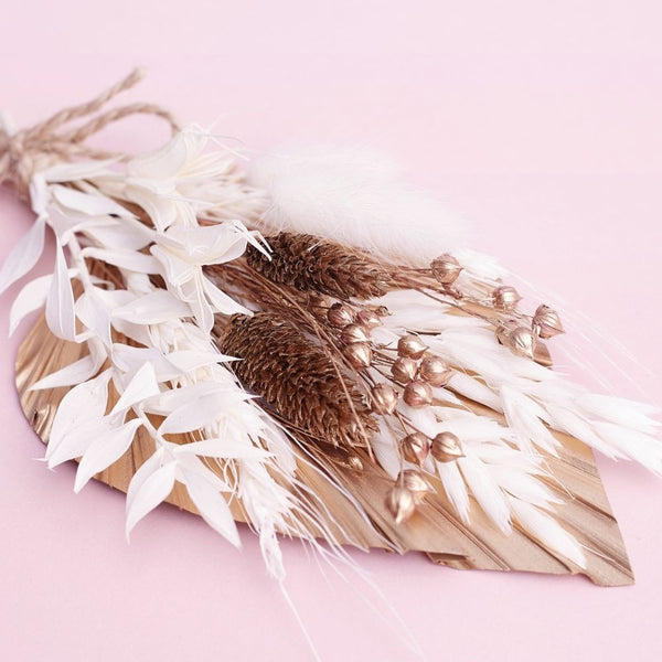 The Baked Studio Gold Palm Spear Bouquet