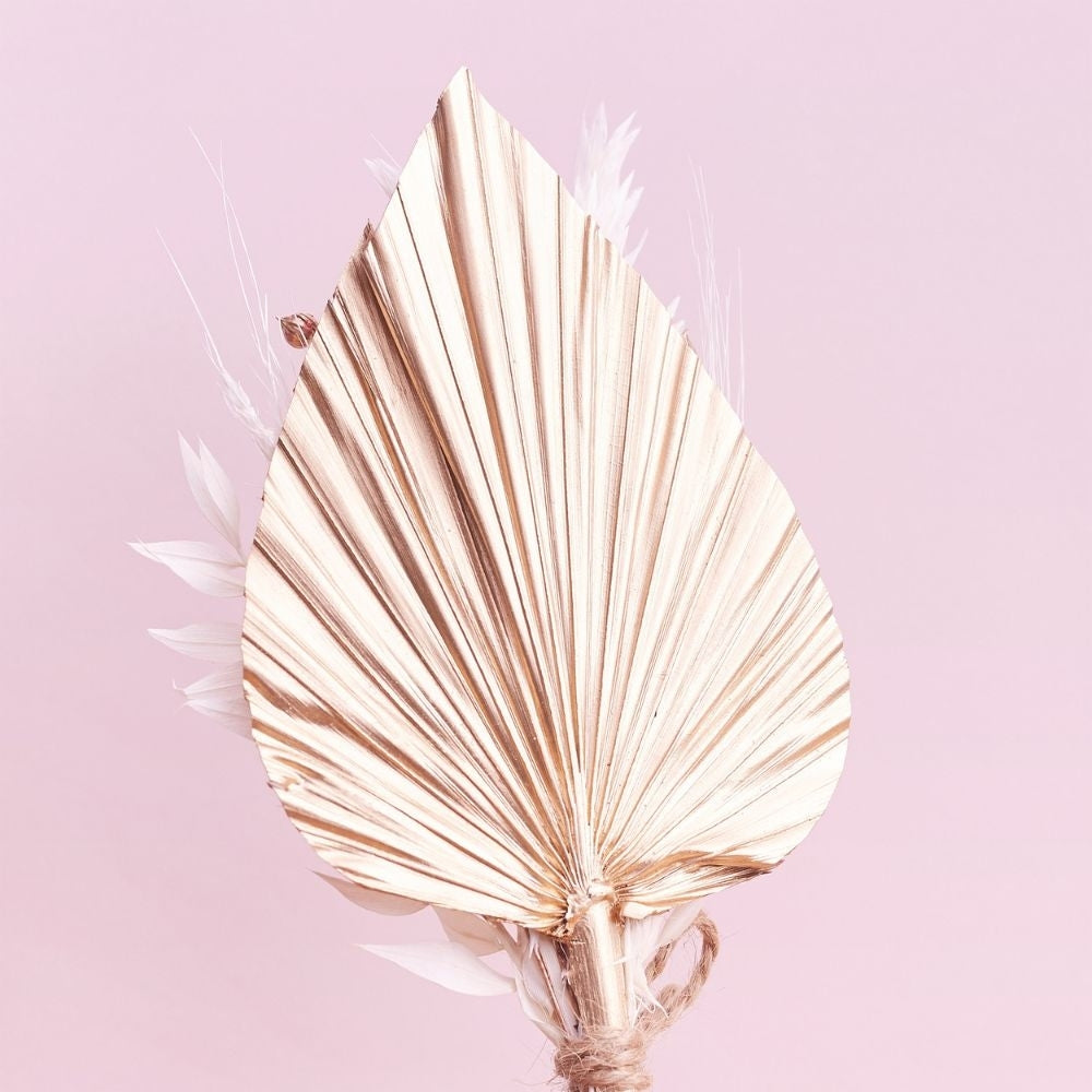 The Baked Studio Gold Palm Spear Bouquet