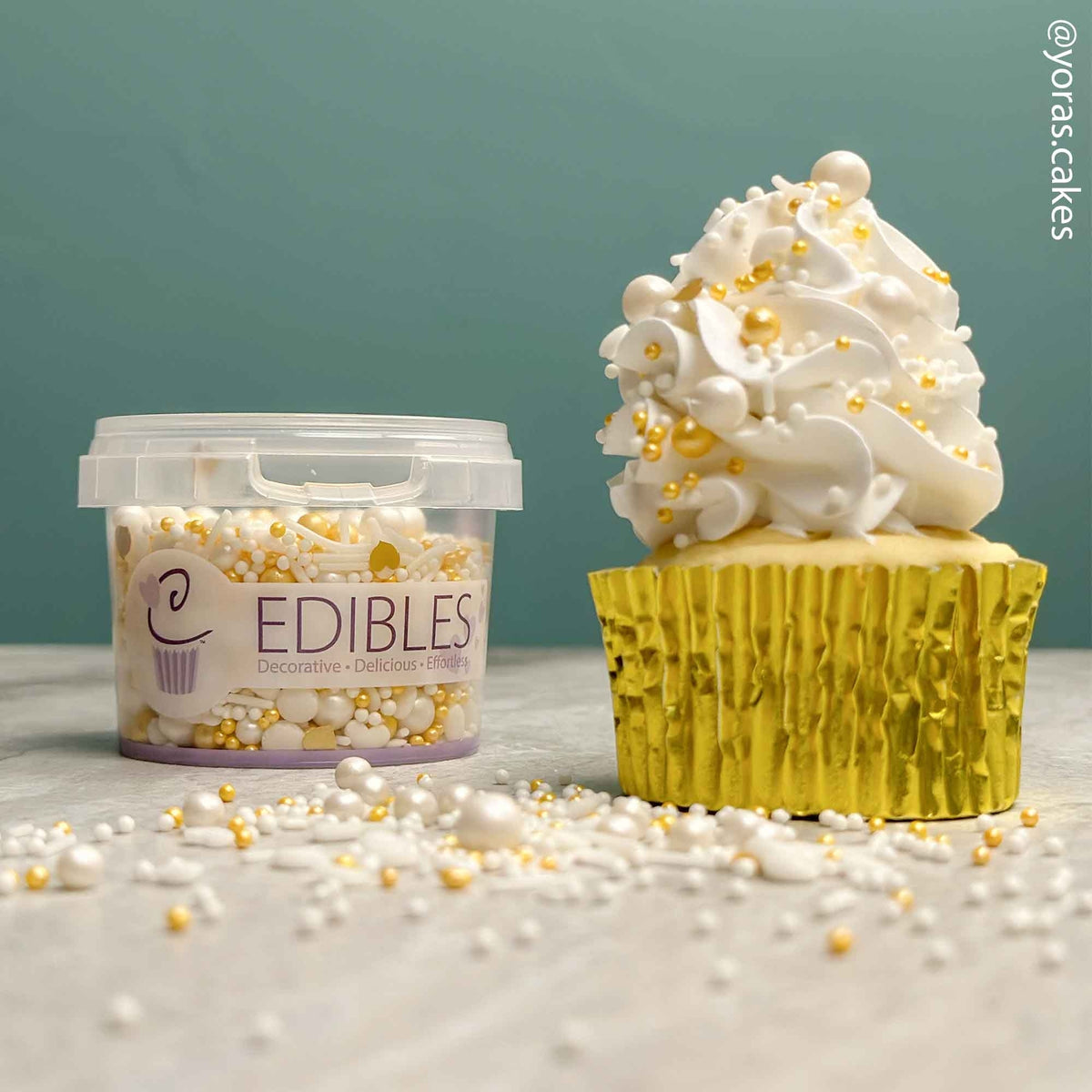 Purple Cupcakes Love Is Golden Shimmer Sprinkle Mix (V) 90g