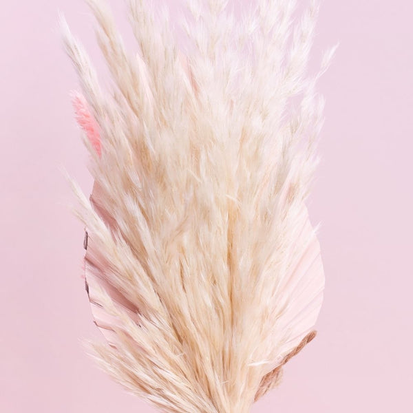 The Baked Studio Pink & Pampas Palm Spear Bouquet