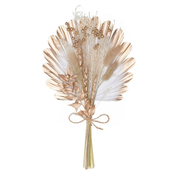 The Baked Studio Gold & White Shell Palm Bouquet
