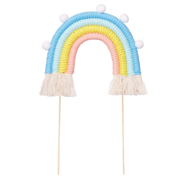 The Baked Studio Pastel Blues Rainbow Cake Topper (Medium)