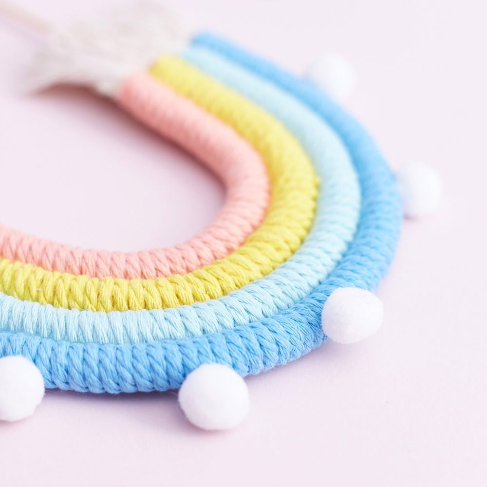 The Baked Studio Pastel Blues Rainbow Cake Topper (Medium)