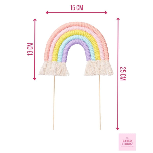 The Baked Studio Pastels Rainbow Cake Topper (Medium)