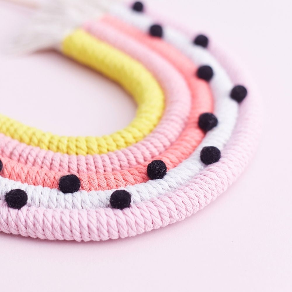 The Baked Studio Pinks & Polka Dots Rainbow Cake Topper (Medium)
