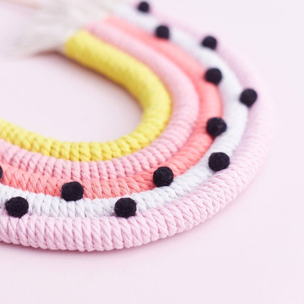 The Baked Studio Pinks & Polka Dots Rainbow Cake Topper (Medium)