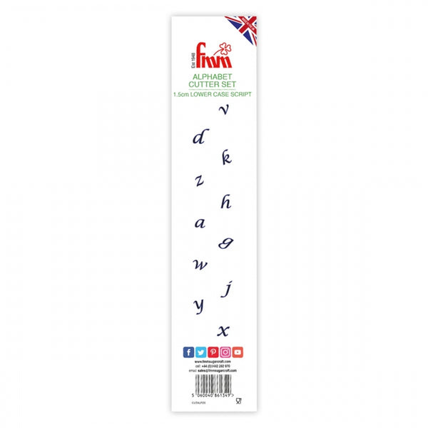 FMM Script Alphabet Lower Case Tappit Set