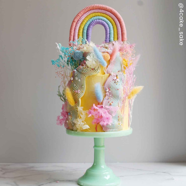 The Baked Studio Pastels Rainbow Cake Topper (Medium)