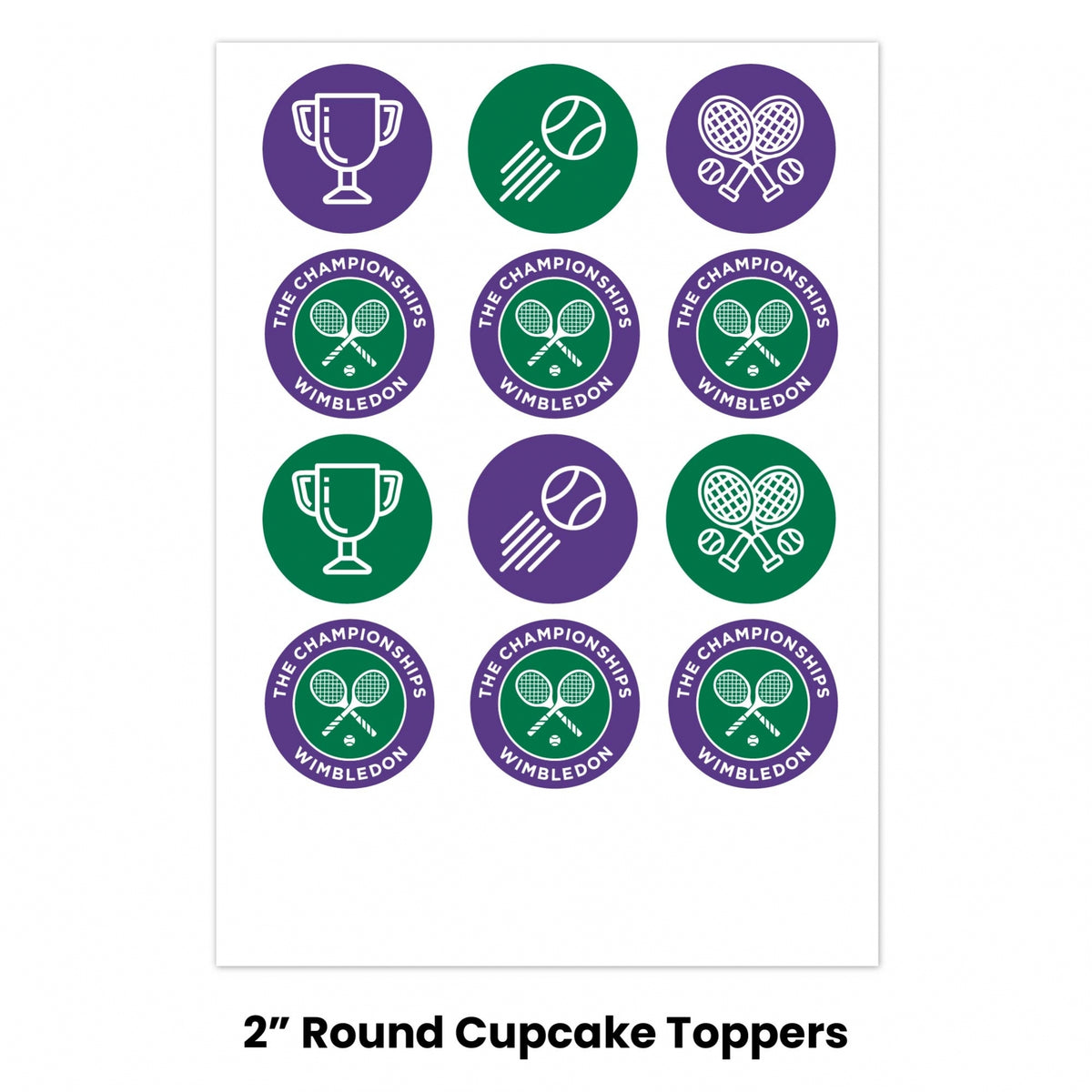 Edible Prints Wimbledon Logo Edible Image