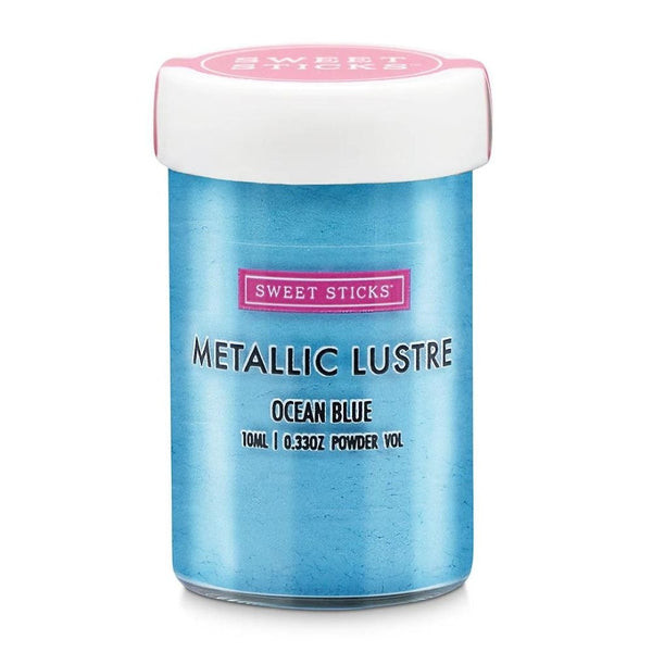 Sweet Sticks Edible Metallic Lustre Dust 10ml - Ocean Blue