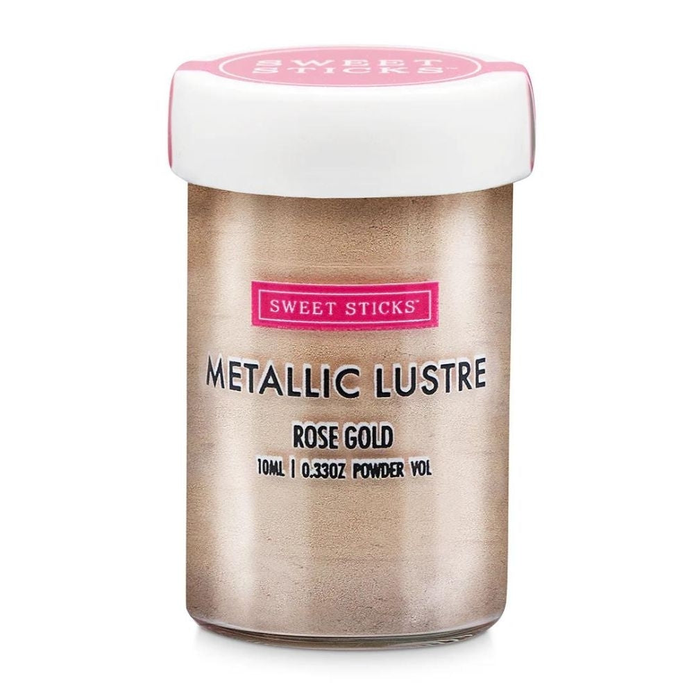 Sweet Sticks Edible Metallic Lustre Dust 10ml - Rose Gold