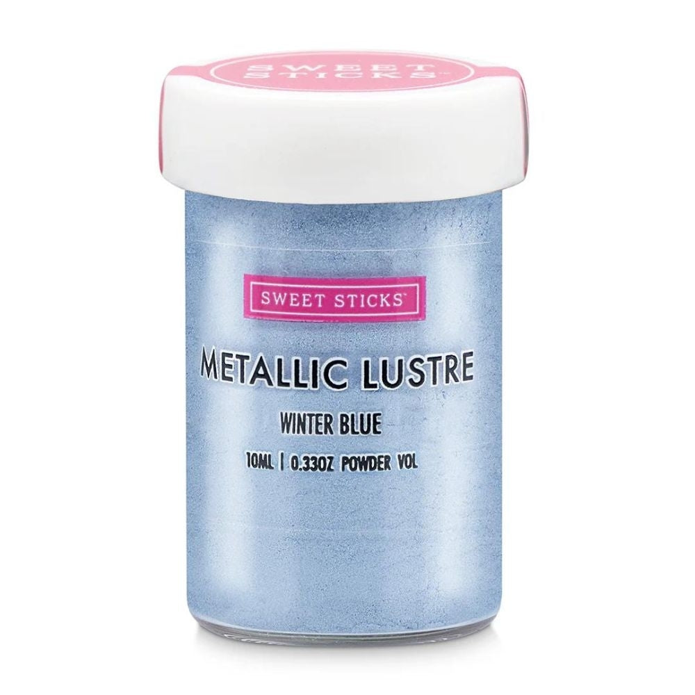 Sweet Sticks Edible Metallic Lustre Dust 10ml - Winter Blue