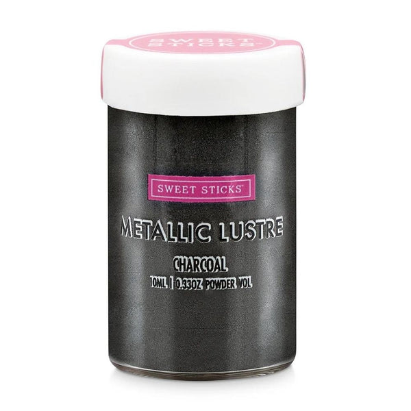 Sweet Sticks Edible Metallic Lustre Dust 10ml - Charcoal