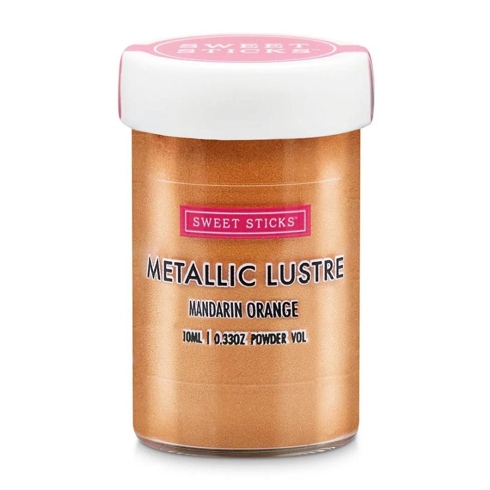 Sweet Sticks Edible Metallic Lustre Dust 10ml - Mandarin Orange