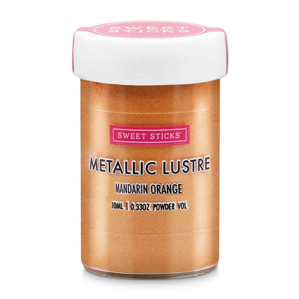 Sweet Sticks Edible Metallic Lustre Dust 10ml - Mandarin Orange