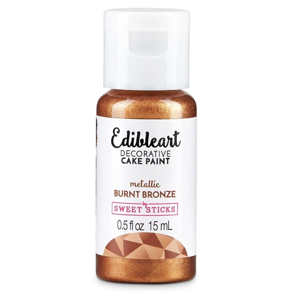 Sweet Sticks Metallic Edible Art Paint 15ml - Burnt Bronze