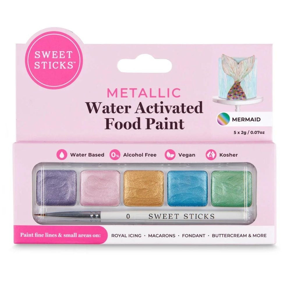 Sweet Sticks EXPIRED - Mermaid Water Activated Mini Paint Palette (MAY 2025)