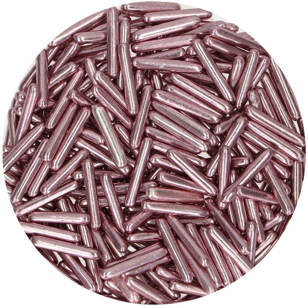 FunCakes Metallic Pink Sugar Rods XL 70g