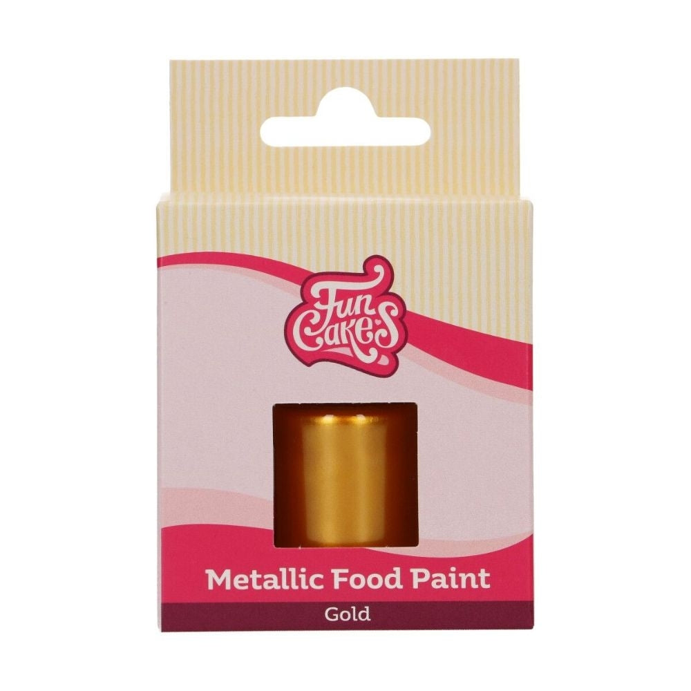 FunCakes Metallic Food Paint 30ml - Gold