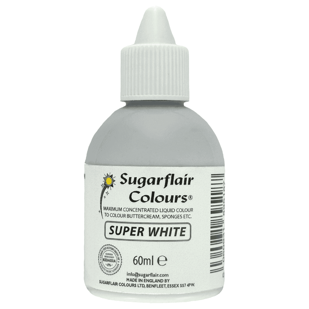 Sugarflair Super White Maximum Concentrated Liquid Colouring 60ml