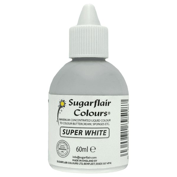 Sugarflair Super White Maximum Concentrated Liquid Colouring 60ml