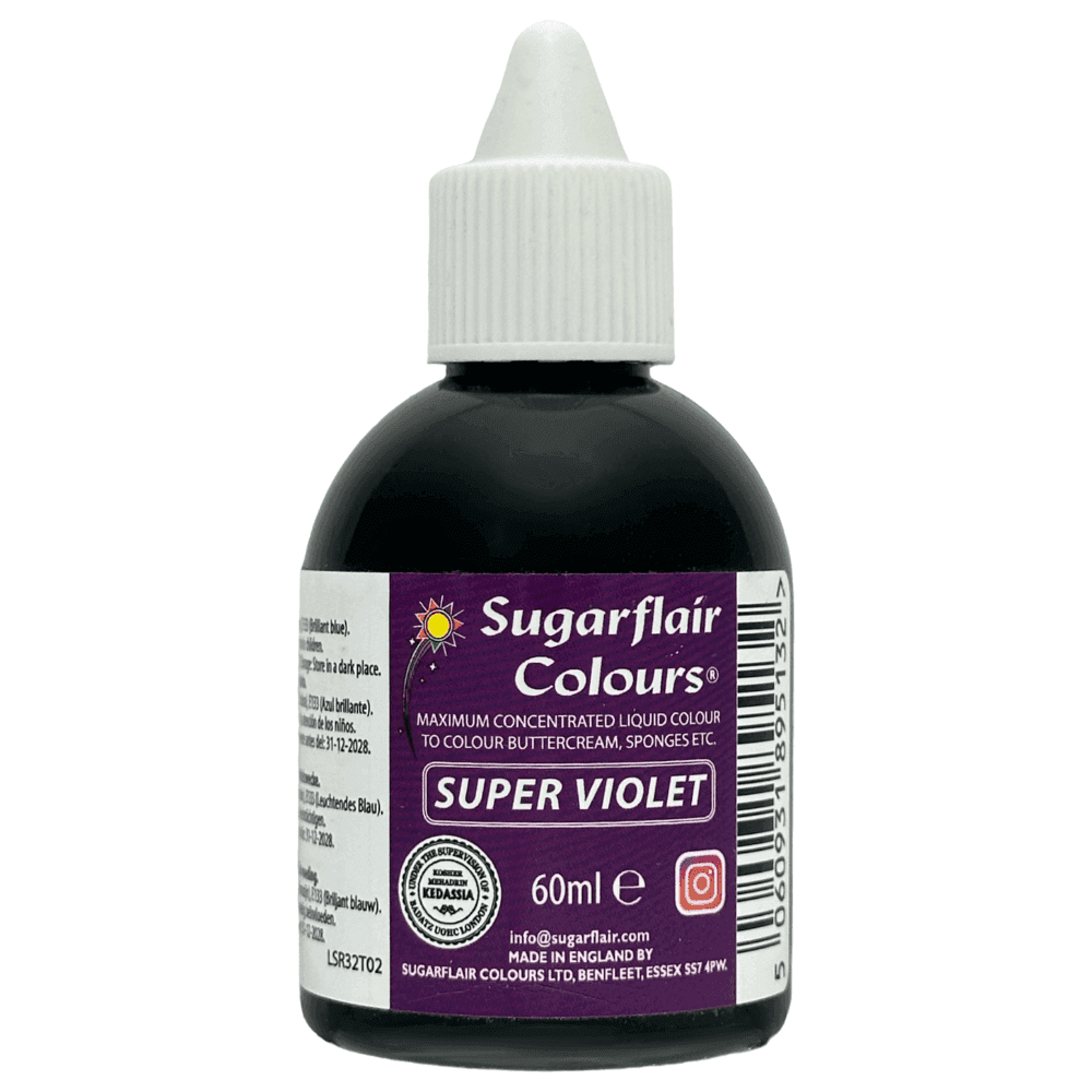 Sugarflair Super Violet Maximum Concentrated Liquid Colouring 60ml