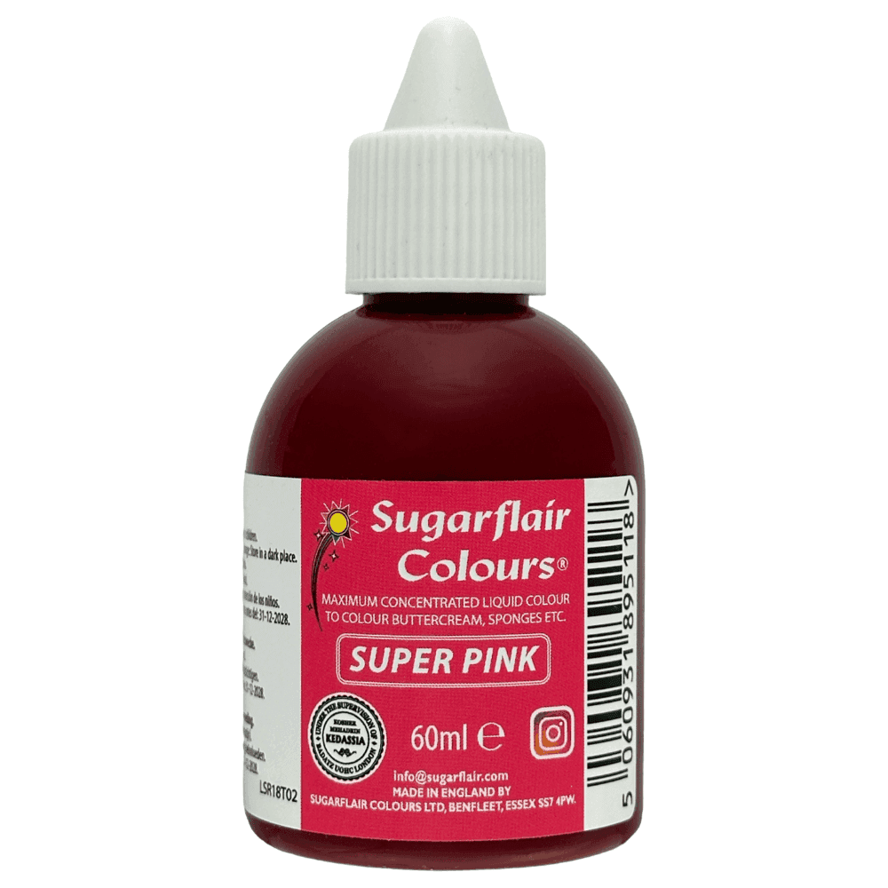 Sugarflair Super Pink Maximum Concentrated Liquid Colouring 60ml