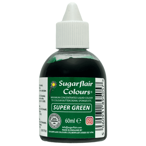 Sugarflair Super Green Maximum Concentrated Liquid Colouring 60ml