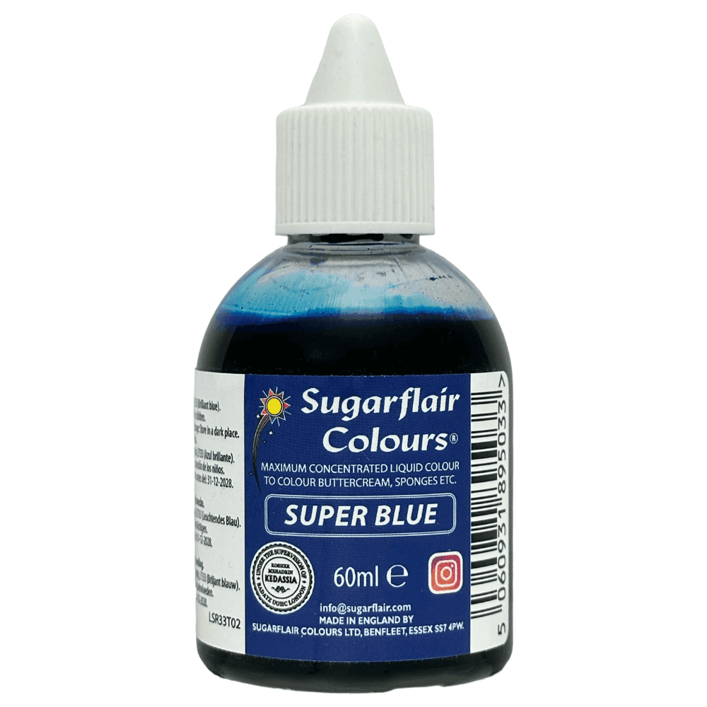 Sugarflair Super Blue Maximum Concentrated Liquid Colouring 60ml