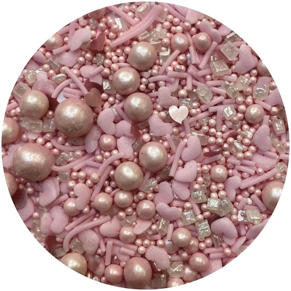 Purple Cupcakes Shimmer Pink Lemonade Sprinkle Mix (V) 90g
