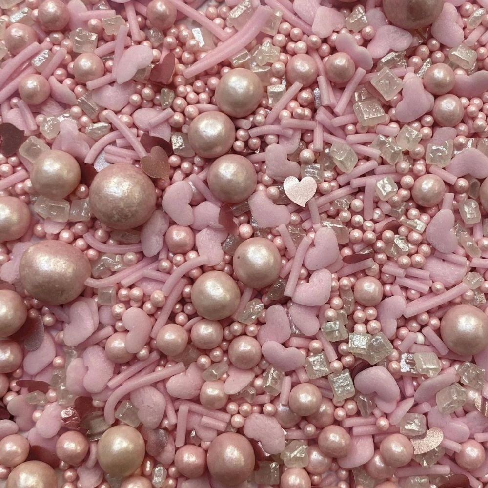 Purple Cupcakes Shimmer Pink Lemonade Sprinkle Mix (V) 90g