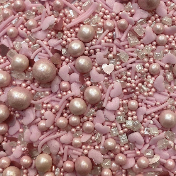 Purple Cupcakes Shimmer Pink Lemonade Sprinkle Mix (V) 90g