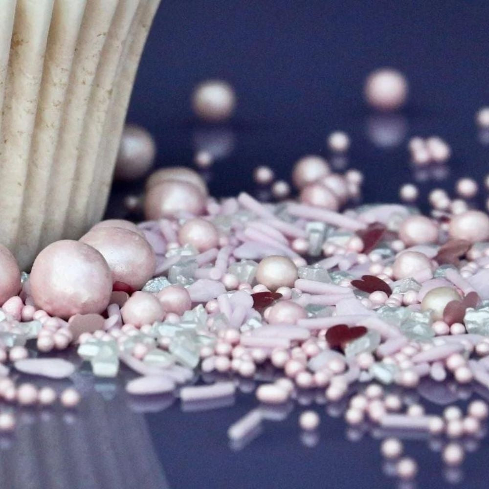 Purple Cupcakes Shimmer Pink Lemonade Sprinkle Mix (V) 90g