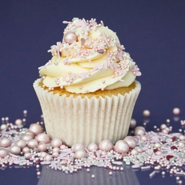 Purple Cupcakes Shimmer Pink Lemonade Sprinkle Mix (V) 90g