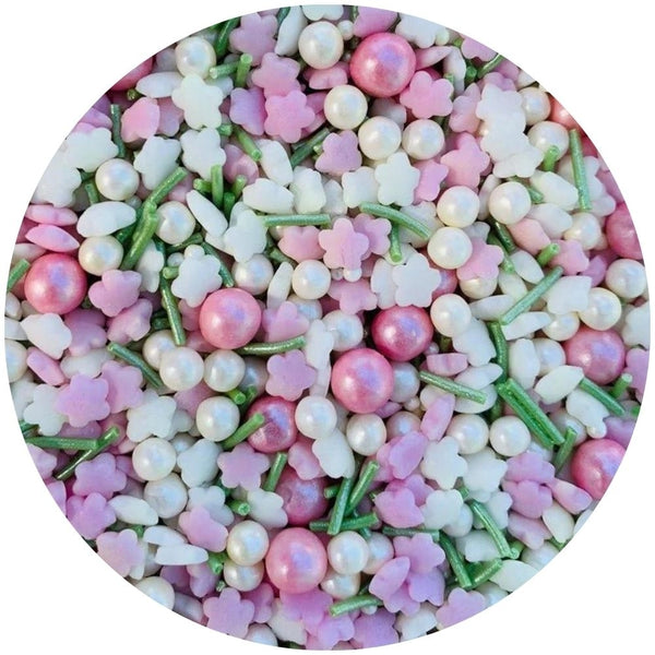 Purple Cupcakes Falling Blossoms Shimmer Sprinkle Mix (V) 90g