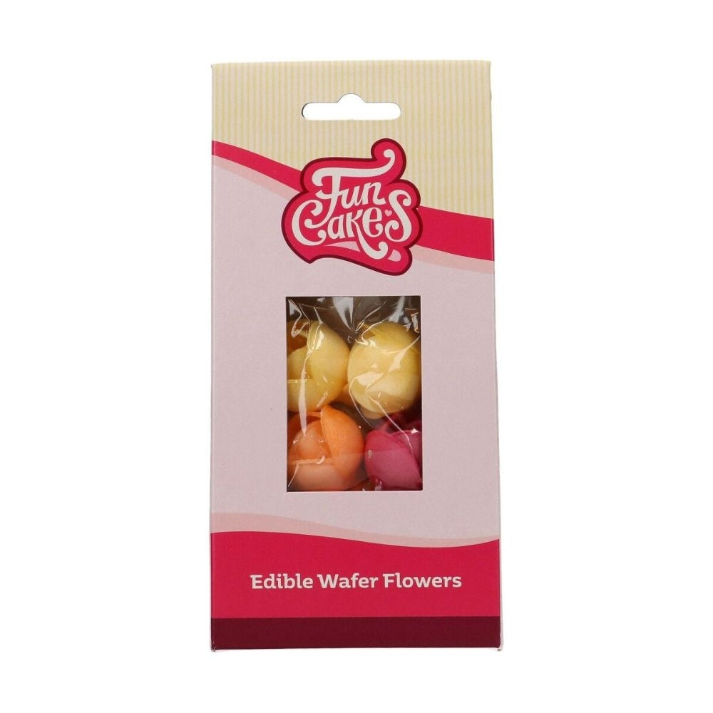 FunCakes Edible Peony Wafer Flowers Pack Of 7