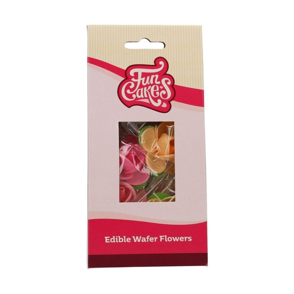 FunCakes Edible Camelia Wafer Flowers Pack Of 5