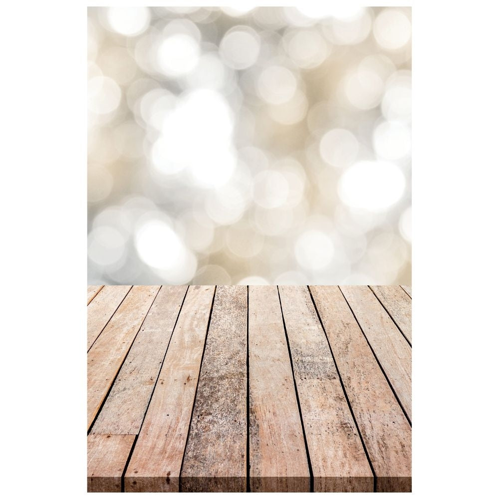 Simply Making Sparkle Gold & Grey With Wood Floor Photography Backdrop