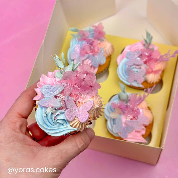 Simply Making 4" Deep Pastel Yellow Luxury Cupcake Box