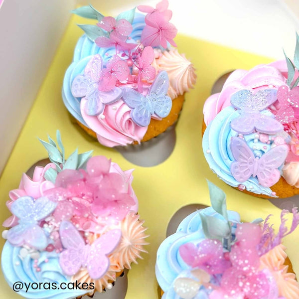 Simply Making 4" Deep Pastel Yellow Luxury Cupcake Box