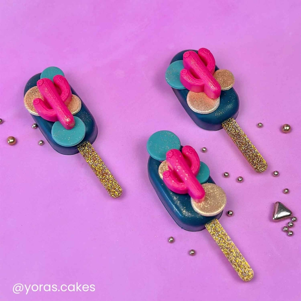 Make A Wish Glitter Cakesicle Sticks x 12