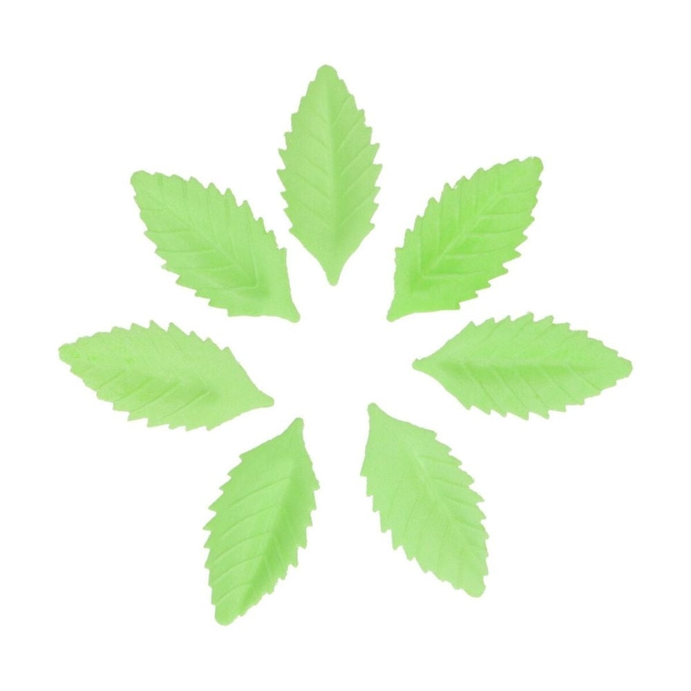 FunCakes Edible Green Leaf Wafer Flowers Pack Of 50