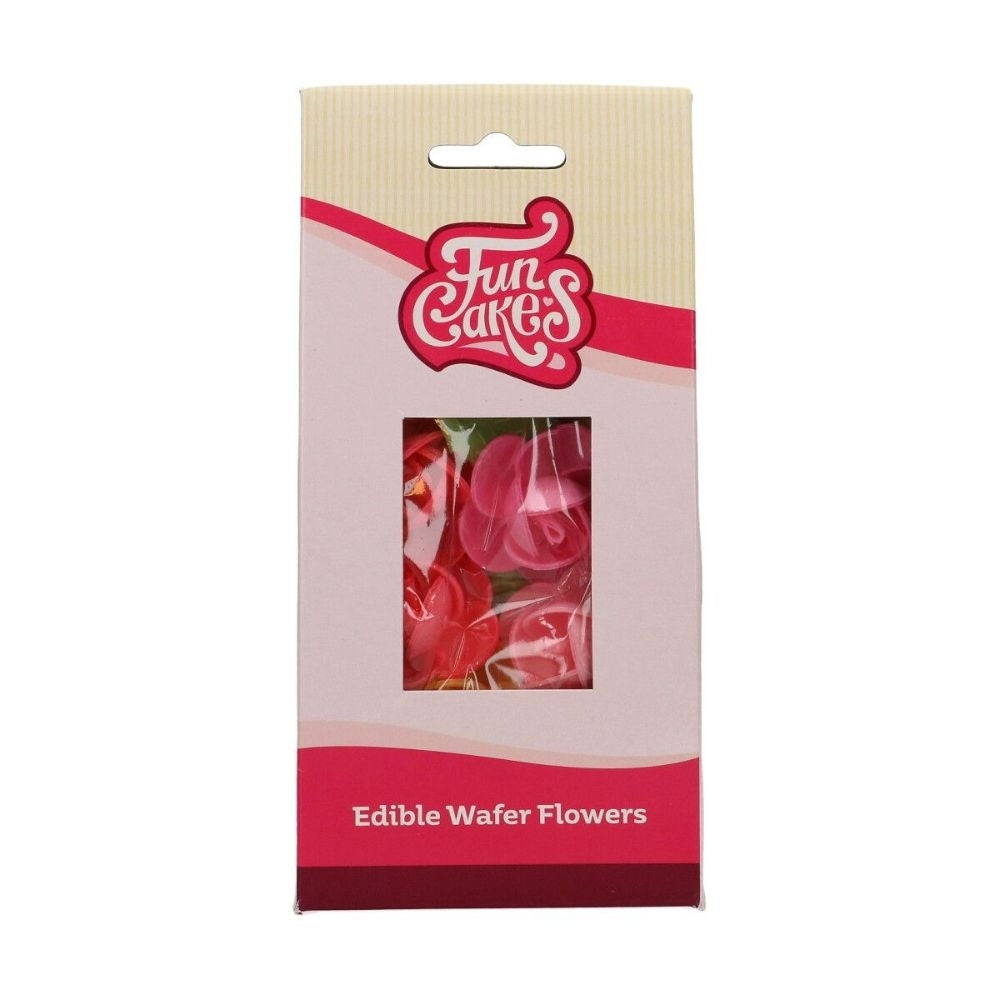 FunCakes Edible Frangipani & Leaves Wafer Flowers Pack Of 15