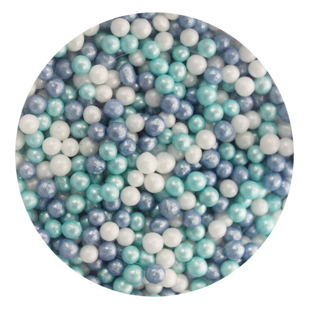Purple Cupcakes 4mm Shimmer Little Boy Sugar Pearls 80g