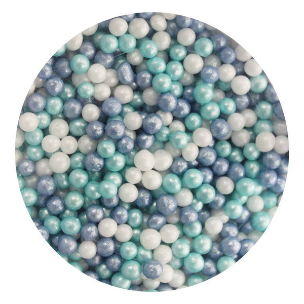 Purple Cupcakes 4mm Shimmer Little Boy Sugar Pearls 80g