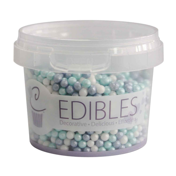 Purple Cupcakes 4mm Shimmer Little Boy Sugar Pearls 80g