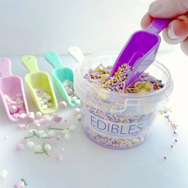 Purple Cupcakes Pastel Mini Sprinkle Scoops Pack Of 5