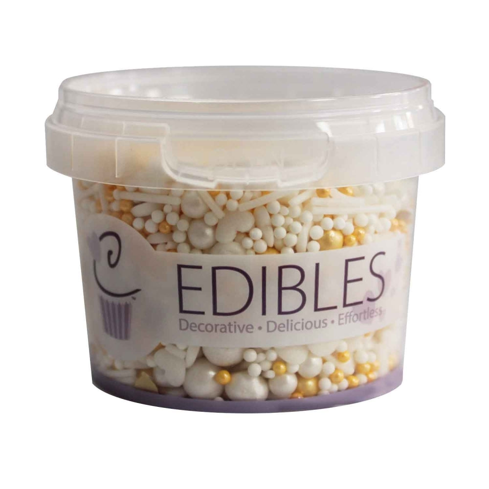 Purple Cupcakes Love Is Golden Shimmer Sprinkle Mix (V) 90g